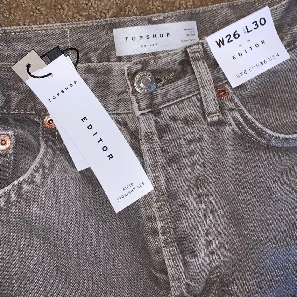 top shop straight leg jeans